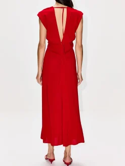 Plunge Drape Dress