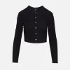 Pointelle Crop Cardigan