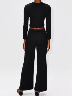 Pointelle Crop Cardigan