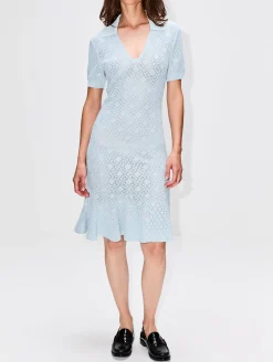 Polo Collar Short Dress