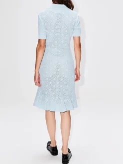 Polo Collar Short Dress