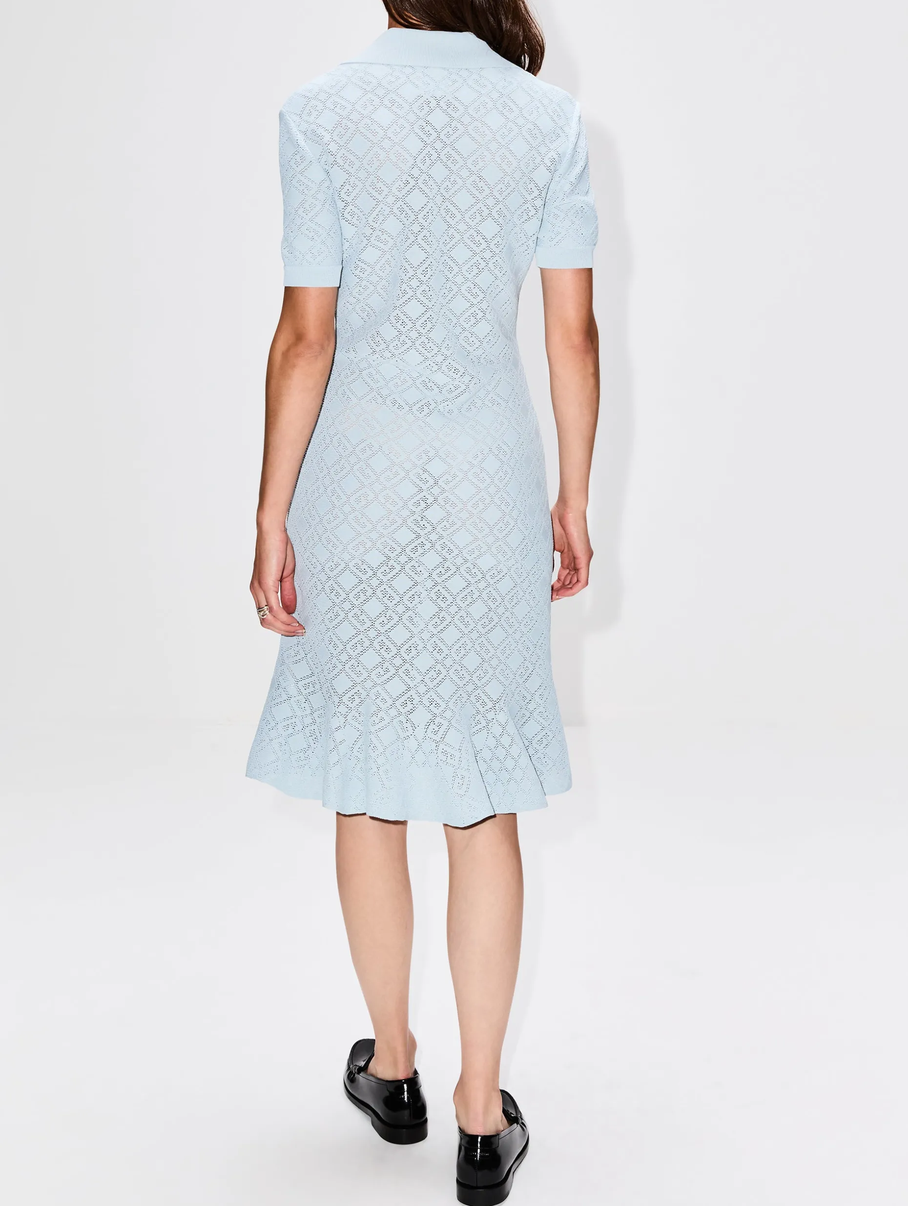 Polo Collar Short Dress