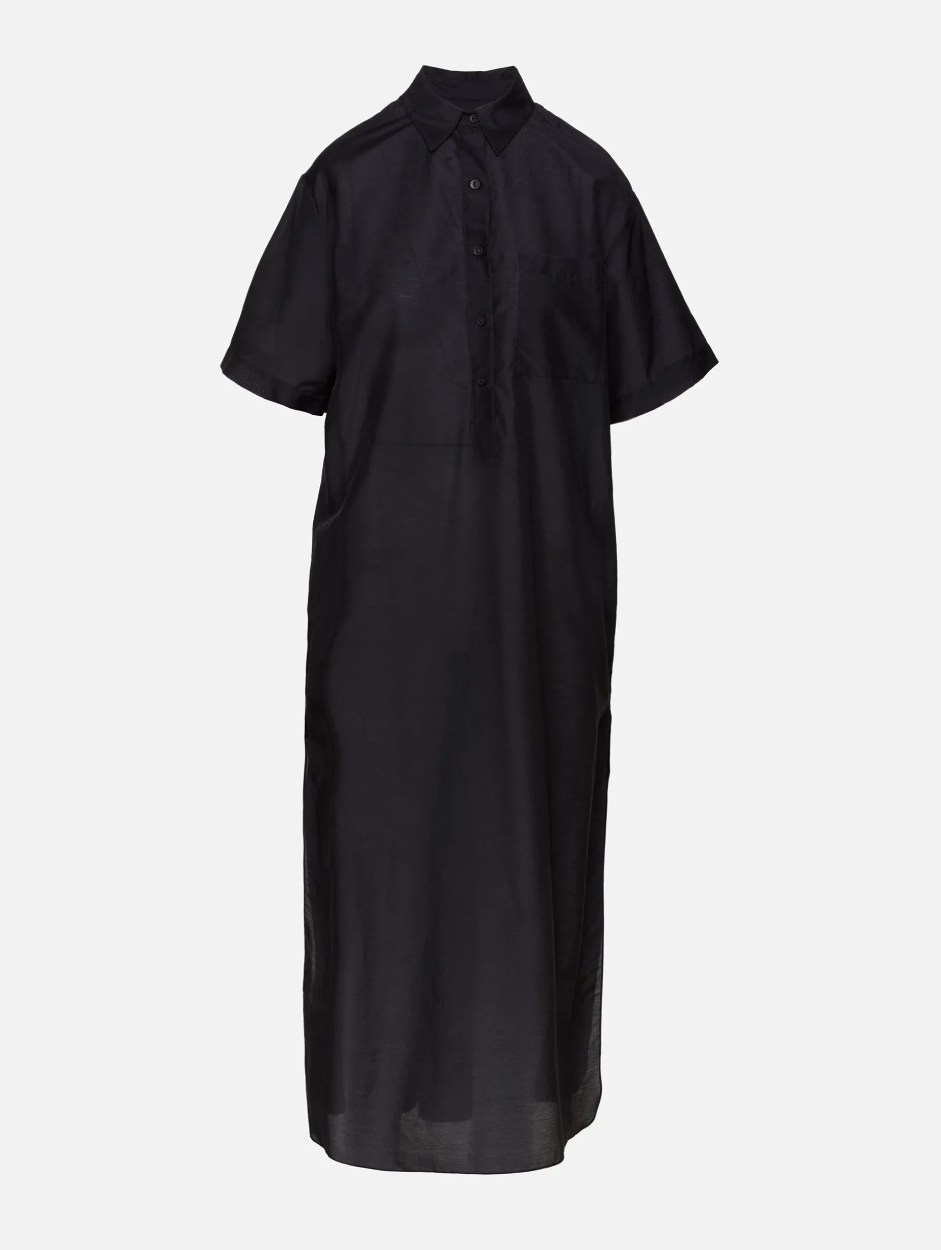 Pop-Over Shirt Dress