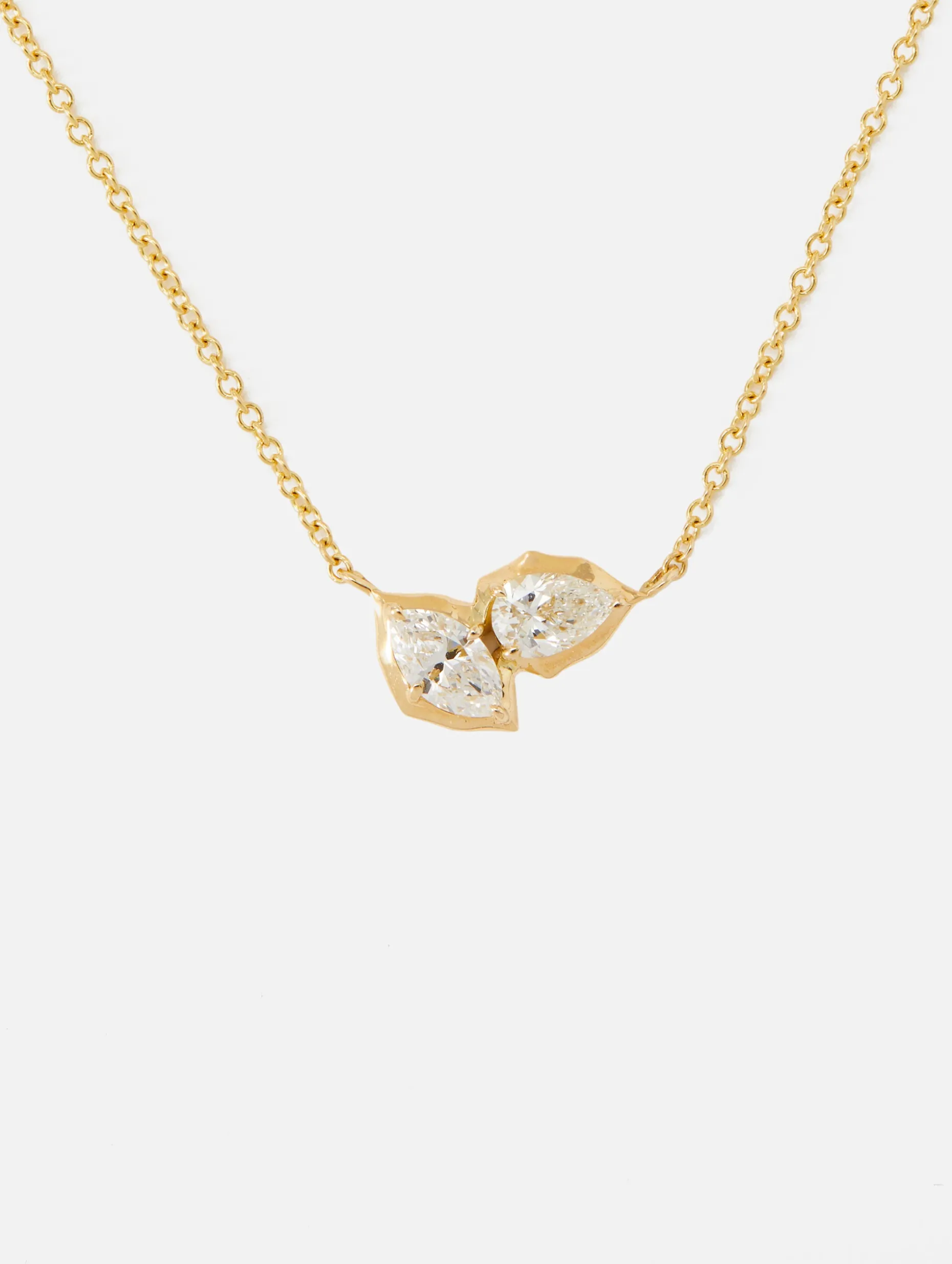 Poppy Two-Stone Pendant Necklace