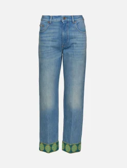 Print Trimmed Jean