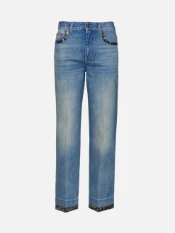 Print Trimmed Jean