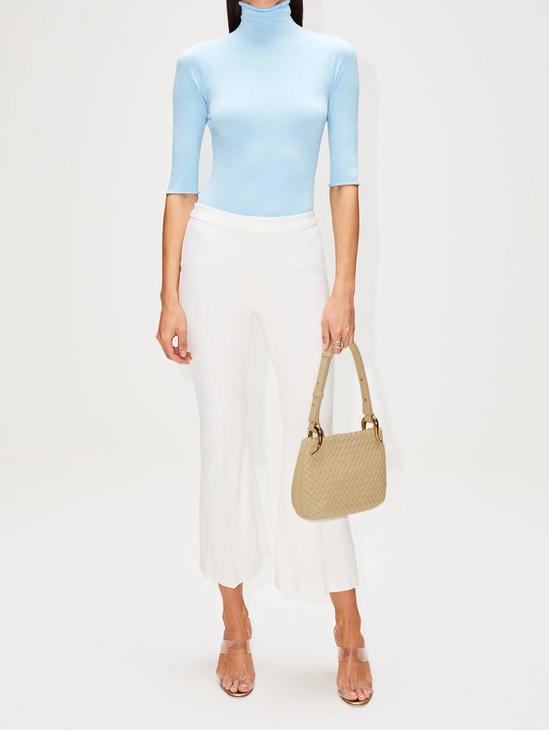 Pull On Cropped Flare Pant