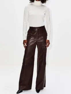Relaxed Leather Trouser