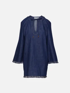 Rhiannon Fringe Denim Mini Dress
