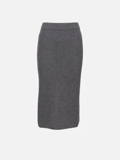 Ribbed Pencil Skirt