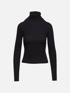 Ribbed Turtleneck Top