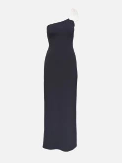 Ribbon Scuba Maxi Dress