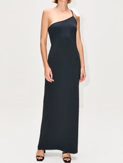 Ribbon Scuba Maxi Dress