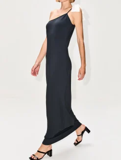 Ribbon Scuba Maxi Dress