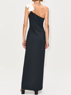 Ribbon Scuba Maxi Dress