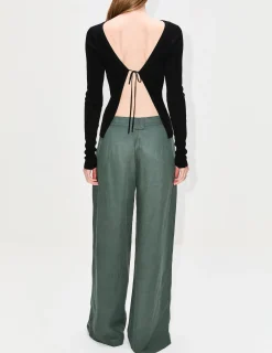Rouleau Reversible Tie Knit Top