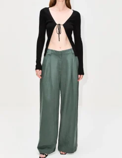 Rouleau Reversible Tie Knit Top