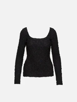 Round Neck Long Sleeve Top
