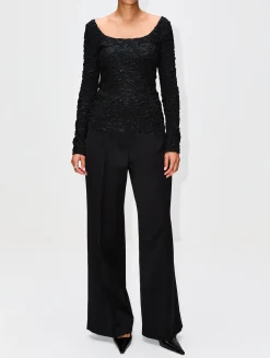 Round Neck Long Sleeve Top