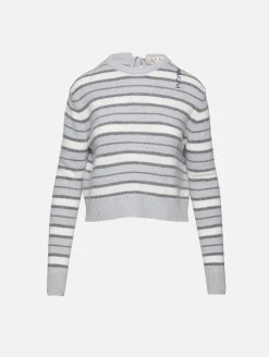 Round Neck Striped Sweater