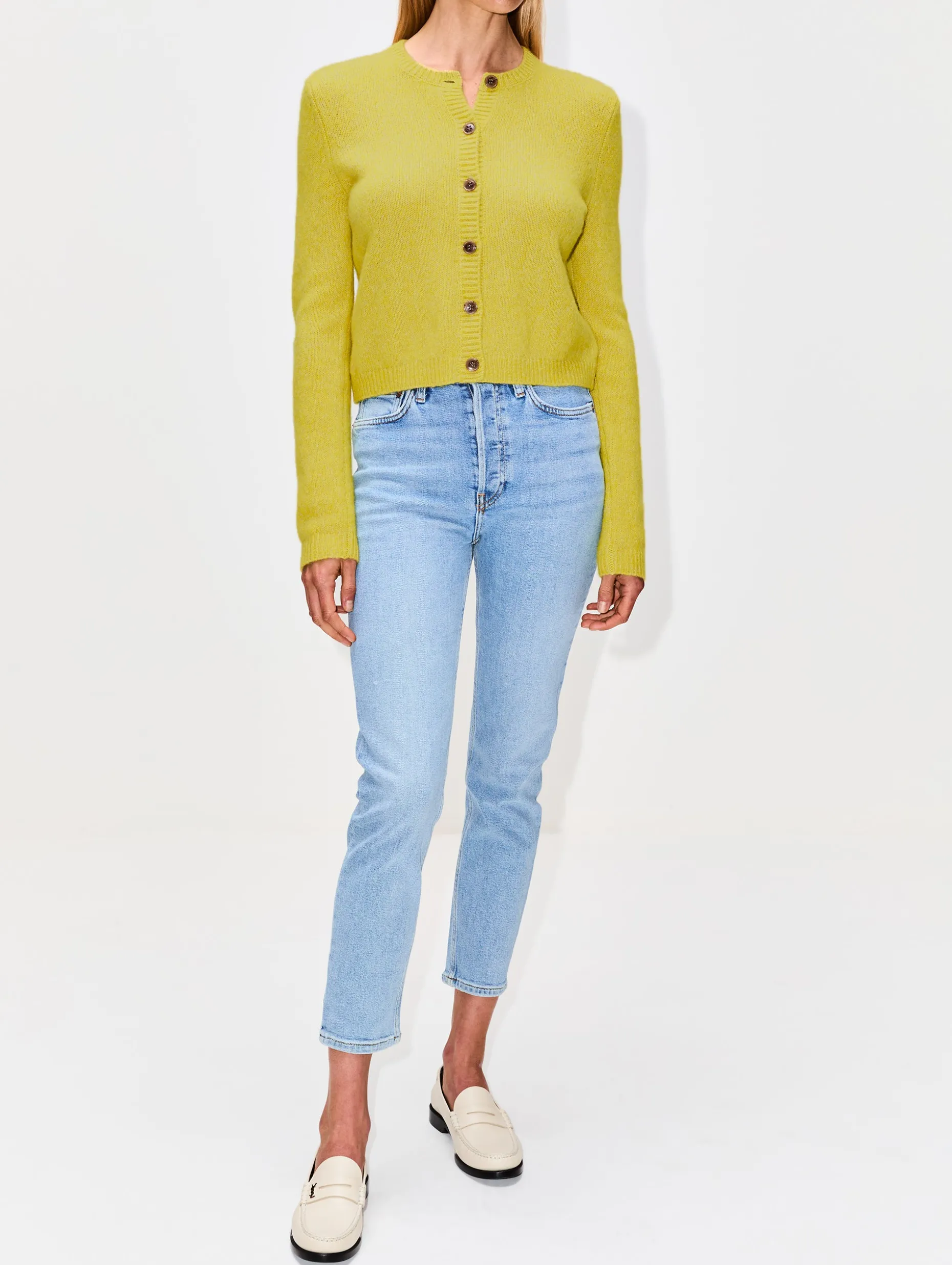90s High Rise Ankle Crop Jean