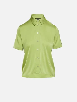 Sasha Short Sleeve Silk Blouse