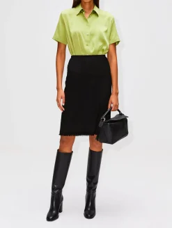 Sasha Short Sleeve Silk Blouse