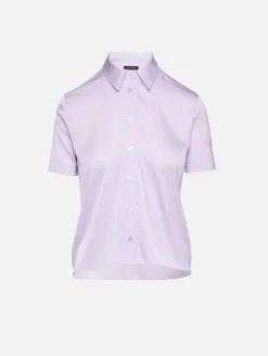 Sasha Short Sleeve Silk Blouse