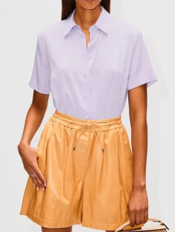 Sasha Short Sleeve Silk Blouse