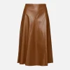 Selina Leather A-Line Skirt