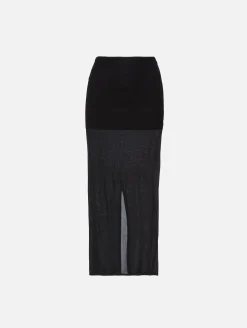 Sheer Column Skirt