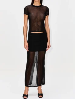 Sheer Column Skirt