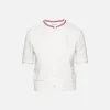 Short Sleeve Crewneck Cardigan