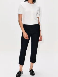 Short Sleeve Crewneck Cardigan