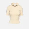 Short Sleeve Fitted Sweater