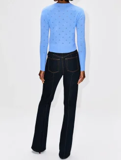 Shrunken Pointelle Sweater