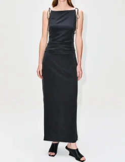 Silk Tuck Dress