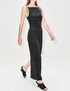 Silk Tuck Dress