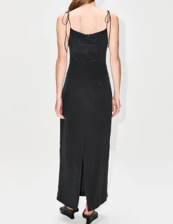 Silk Tuck Dress
