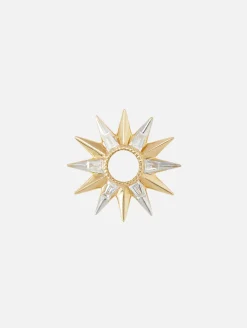 Single Open Starburst Baguette Charms