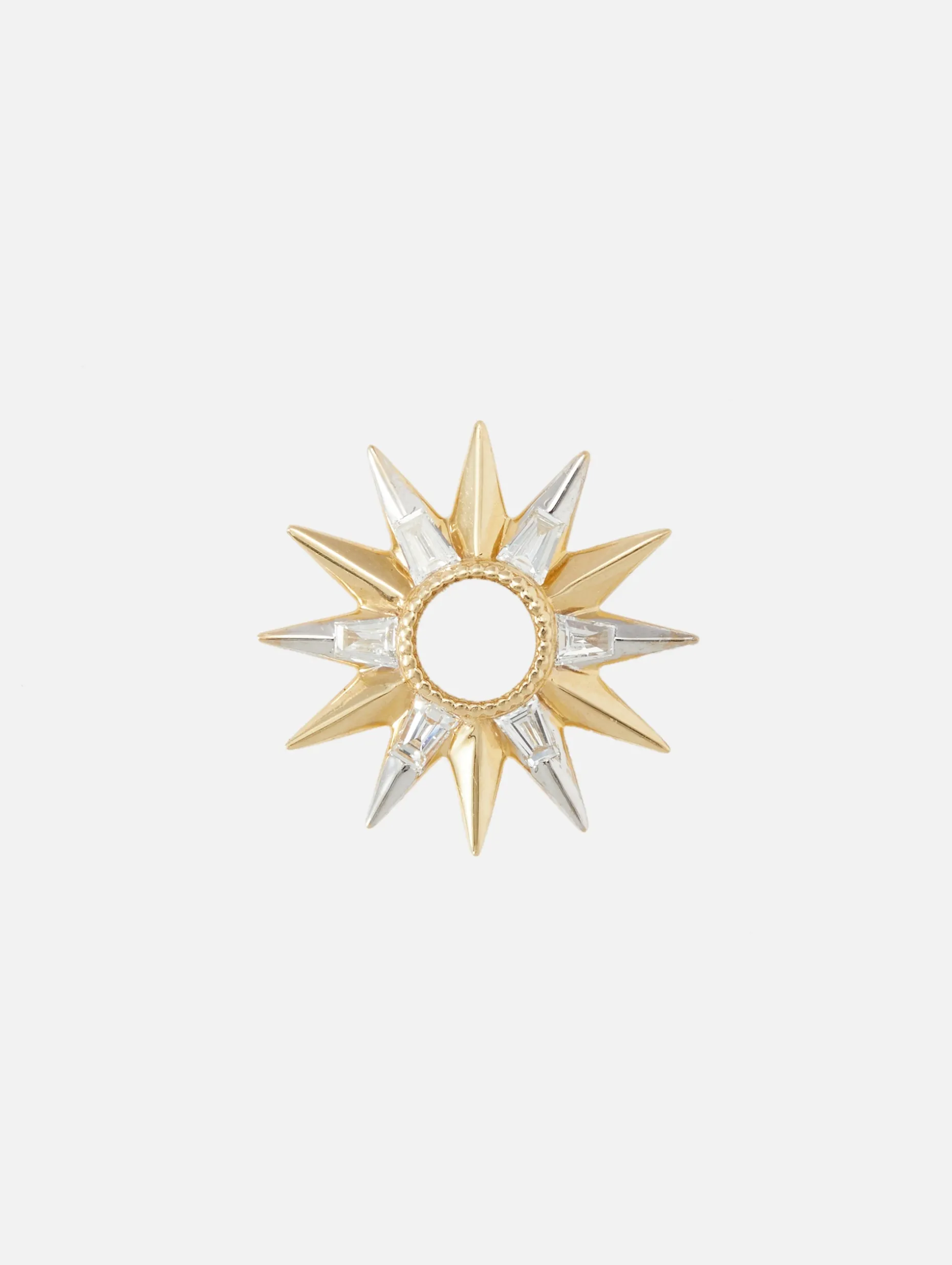 Single Open Starburst Baguette Charms