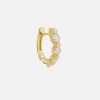 Single Timeless Small Graduated Diamond Hoop
