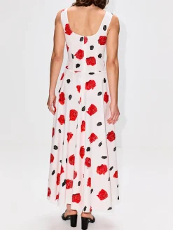 Sleeveless Floral Dress