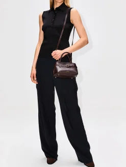 Sleeveless Knit Polo Shirt