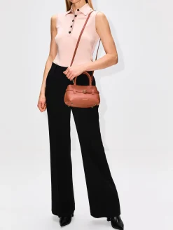 Sleeveless Knit Polo Shirt