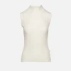 Sleeveless Mockneck Top