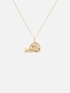 Small Gold Snail Pendant