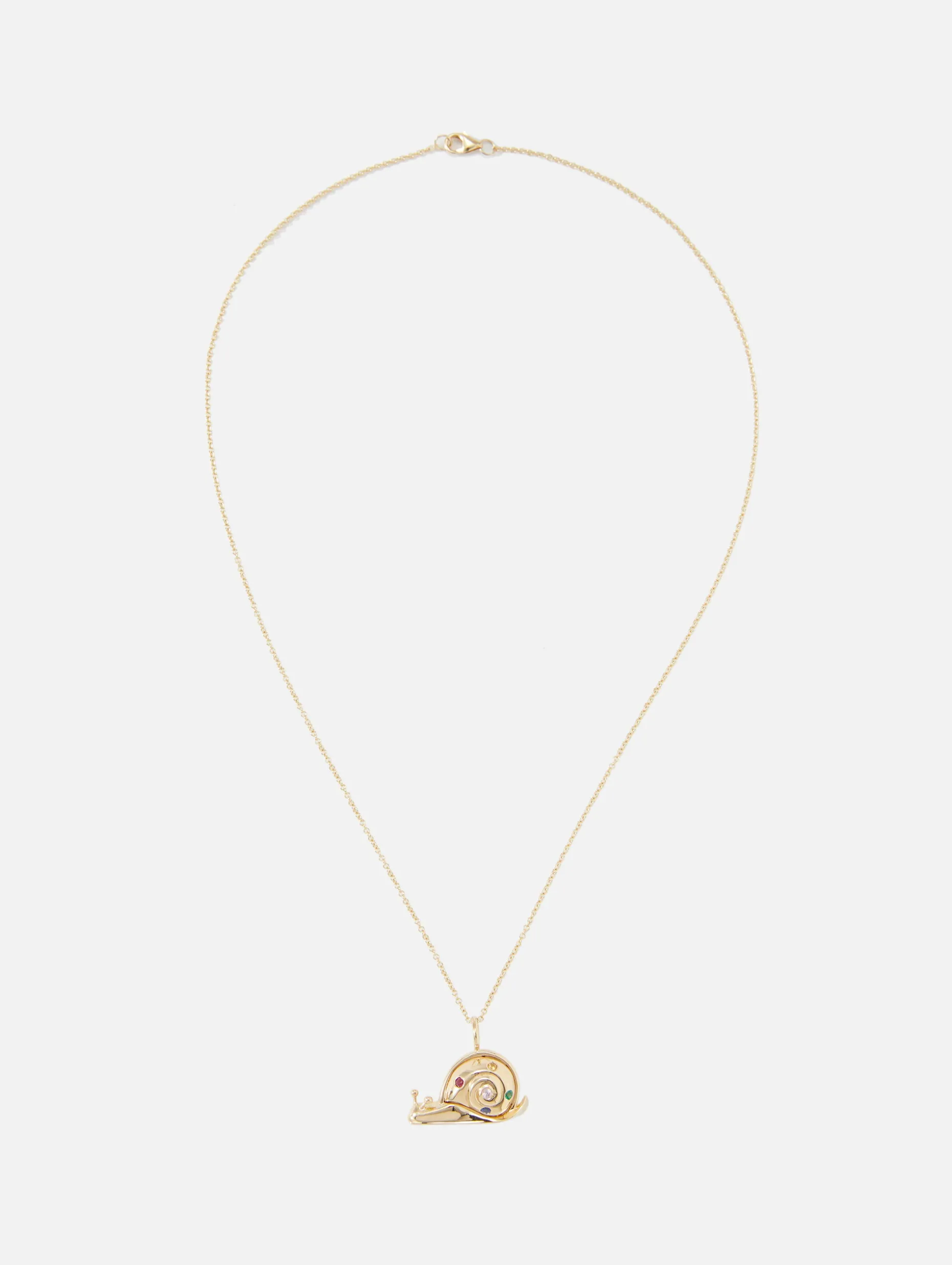 Small Gold Snail Pendant