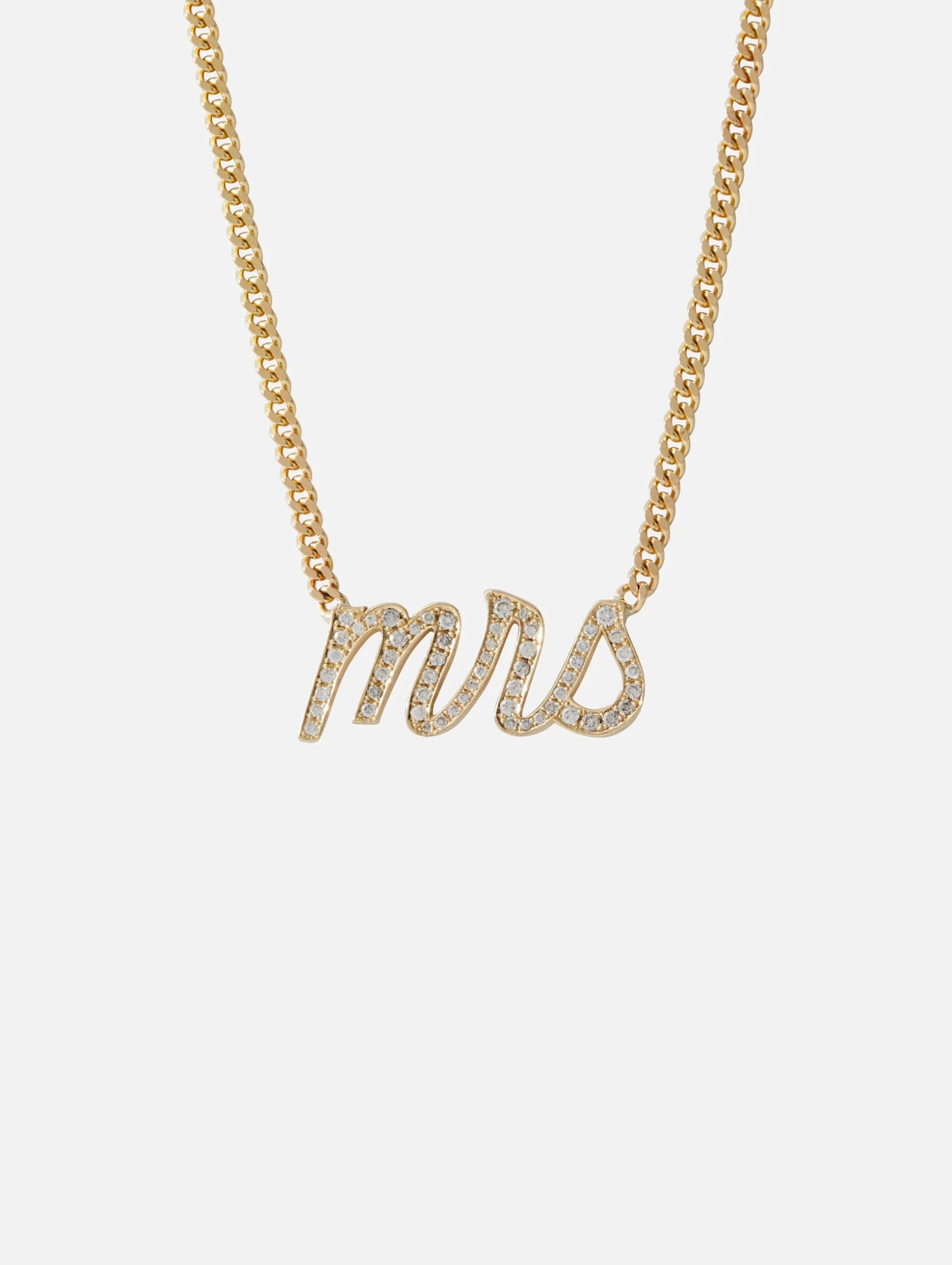 Small La Firma Necklace "Mrs"