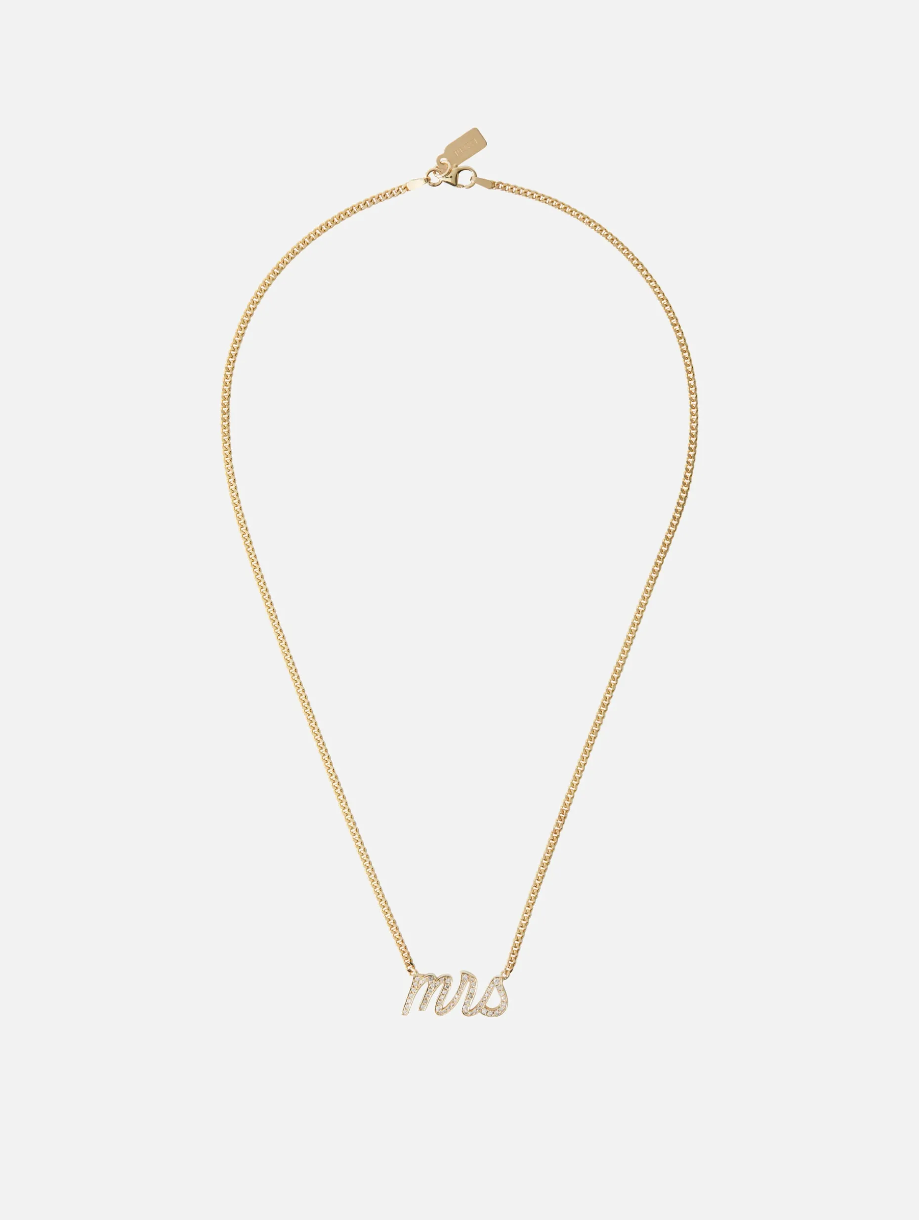 Small La Firma Necklace "Mrs"